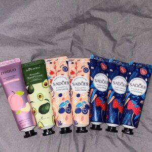 Collection of 7 Sadoer and ZHIDUO Hand Cream Set